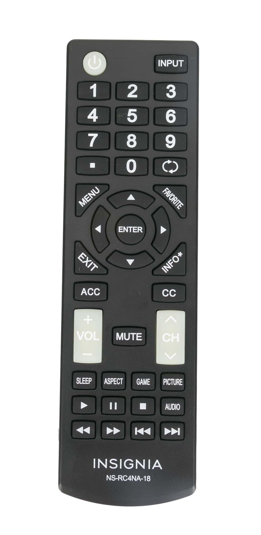 ECONTROLLY NS-RC4NA-18 Replace Remote Control Compatible with Insignia LED LCD Smart TV NSRC4NA18 NS-32D311MX17 NS39D310NA17 NS50D510NA17 NS50D510MX17