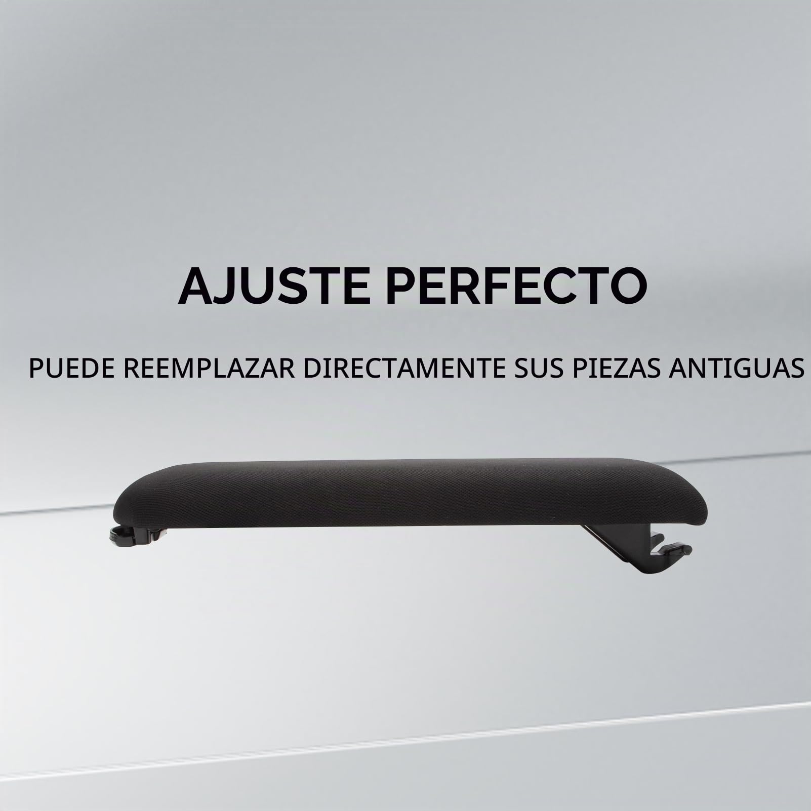 KASturbo Tapa de Reposabrazos para Consola Central Compatible con Jetta Bora Golf MK4 Polo Skoda Octavia Passat B5 (Negra Tela)