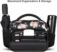 Vista 4 de DOMISO Bolsa para cámara Bolsa de hombro impermeable antichoque, flor