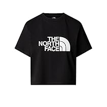 The North Face NF0A8A6HJK3 W S, S Easy Relaxed Cropped Tee T-Shirt Donna TNF Black Taglia XL
