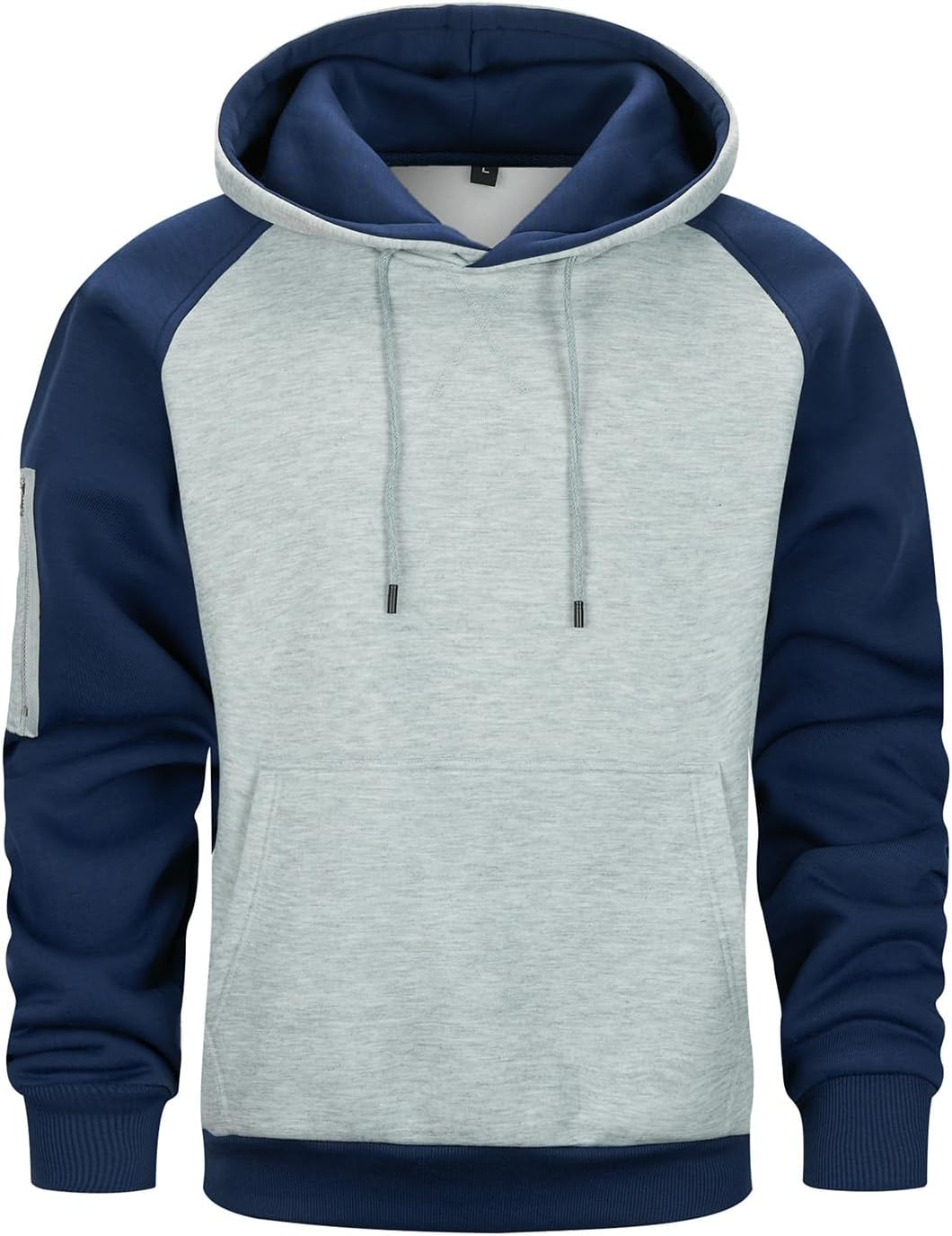 Mens Hoodies Fleece Drawstring Hooded Pullover Sweatshirts for Men with Pocket