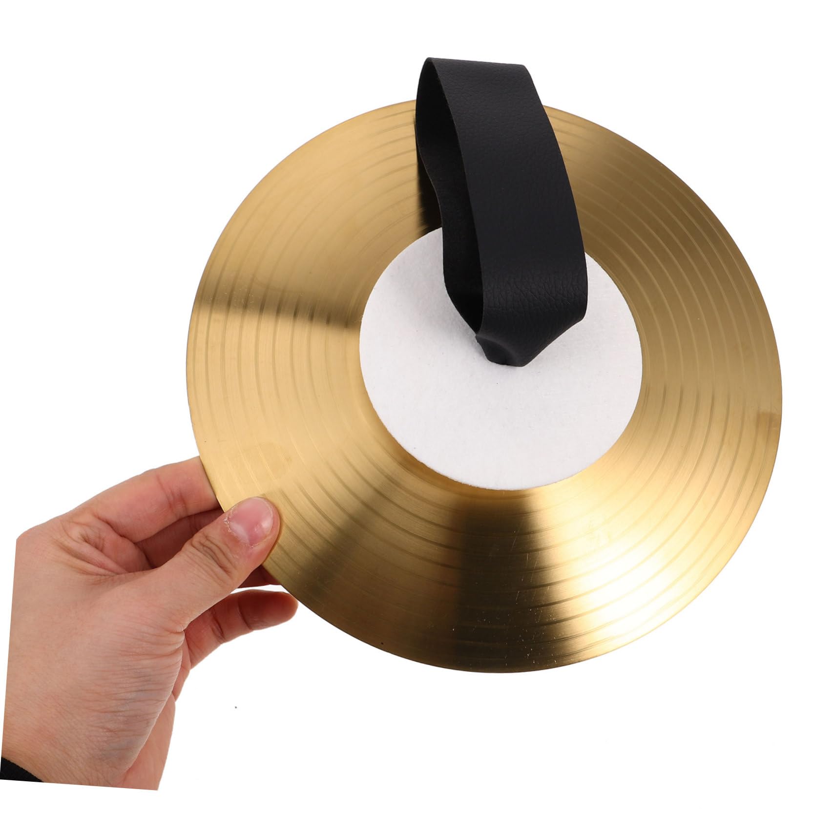 Abaodam Cymbales à Main en Métal Performance Son Clair et Utilisation Facile, Paire de 8 Pouces pour Concerts et Répétitions de Groupe
