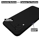 Pikkme Samsung M32 4G / M32 Prime / F22 4G Back Cover Soft Matte Liquid Silicone TPU | Camera Protection | Shockproof Slim Back Case for Samsung M32 4G / M32 Prime / F22 4G (Black) gallery image