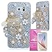 Galaxy S6 Case, EpicGadget(TM) Bling 3D Handmade Luxury Bling Hand Bag Flower with Pearl Chain Diamond Case Cover for Samsung Galaxy S6 + HD Clear Galaxy S6 VI Screen Protector (US Seller!!)