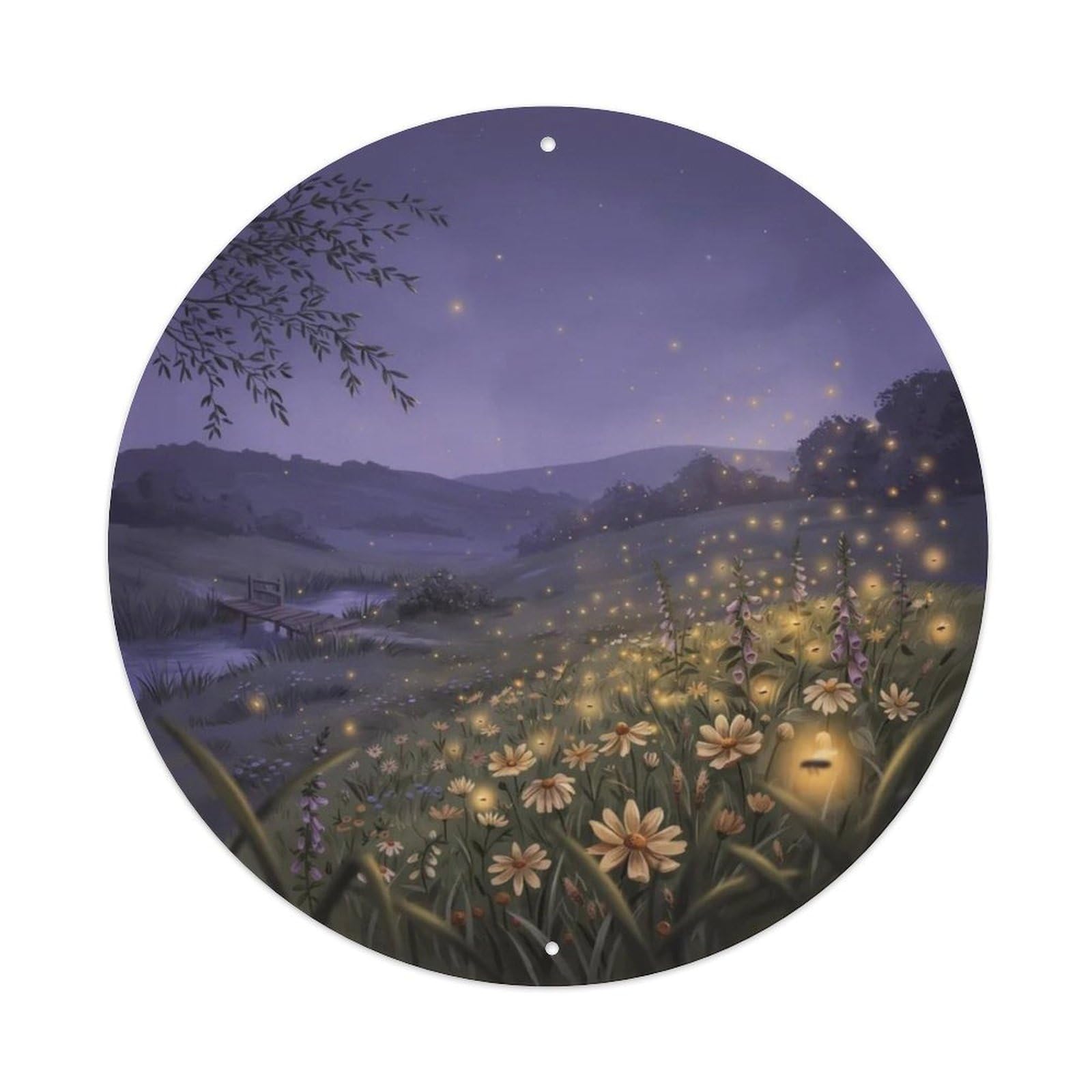 Vintage Firefly Summer Night Metal Tin Sign Plaque