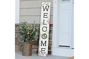 My Word! Vertical Spring Porch Sign w/Hummingbird