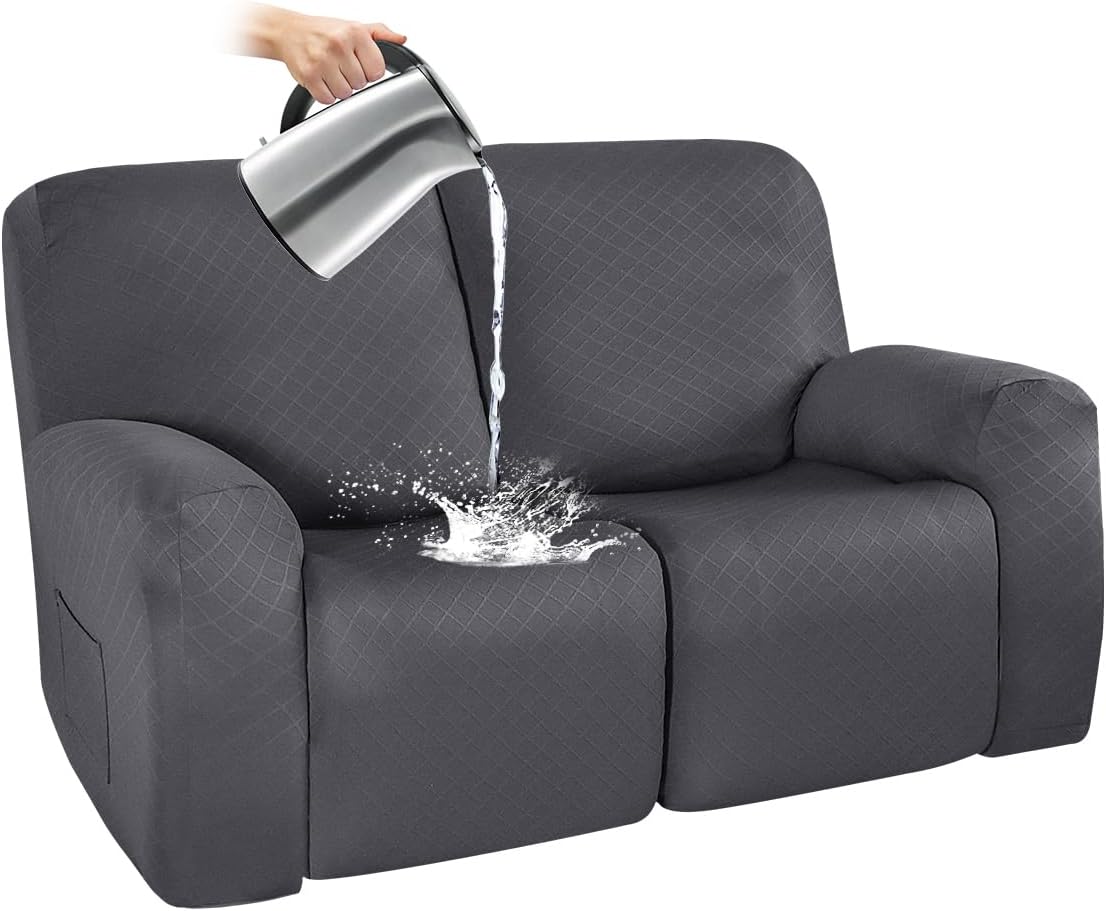 NILUOH Waterproof Recliner Loveseat Chair Covers 6Pieces