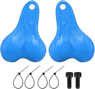WOAEIUOS Hanging Truck Balls Nuts Bumper Balls Bull Nuts Tail Ball Counterweight for TRX4M SCX24 FX24 1/18 RC Cars (Blue)