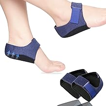 CARDEX Gel Heel cups Silicon Heel Pad for Heel Ankle Pain, Heel Spur Shoe Support Pad for Men and Women Shock Cushion Pad for Heels Cushion Heel (PAIR) Blue