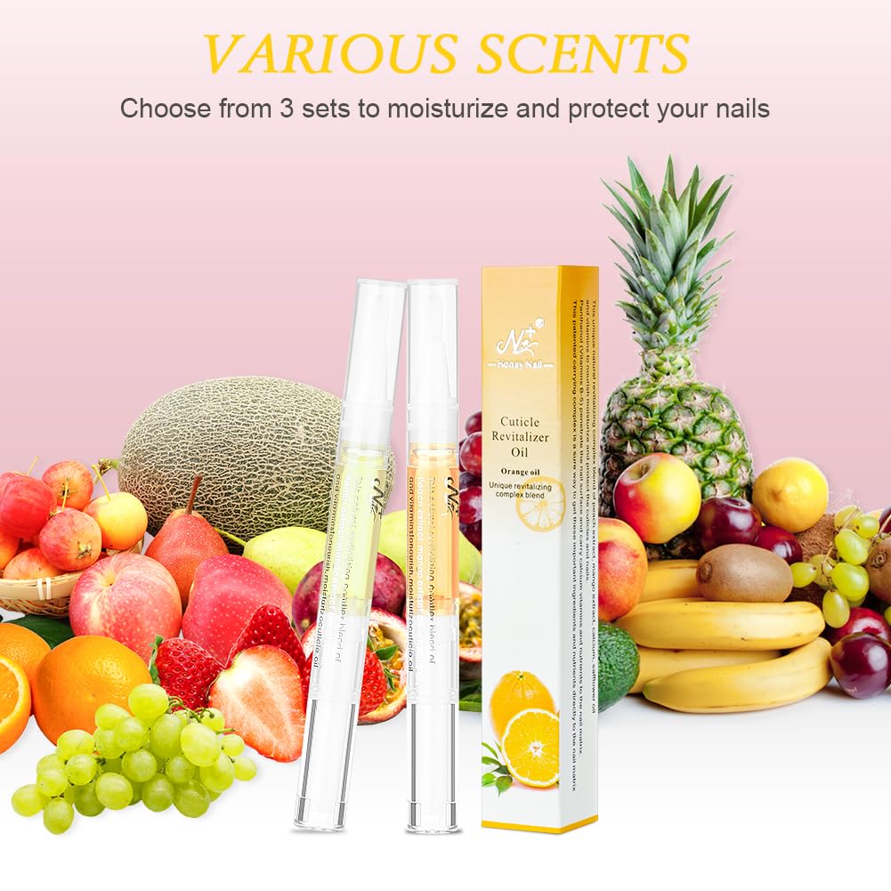 LOPHE Olio per Unghie e Cuticole, 2 Pezzi Penna per Olio Set di Oli per Cuticole, Trattamento delle Unghie, Nail Moisturizer, Nail Care Pen Formula Non Grassa