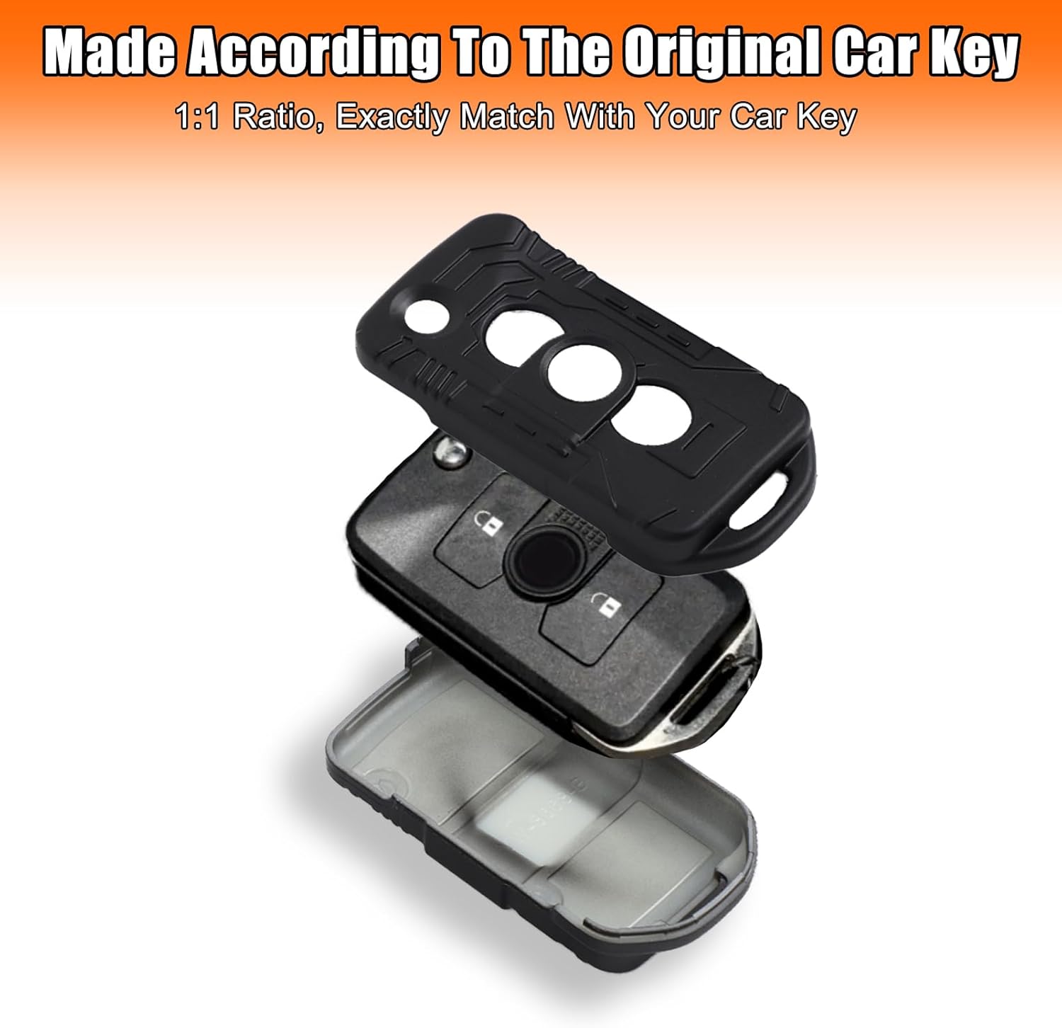 Key Fob Cover Compatible with INEOS Grenadier 2022-2025 ABS Key Fob Case Cover Remote Shell for Car Protection Car Smart Remote Case Trim Accessories (Matte Black)