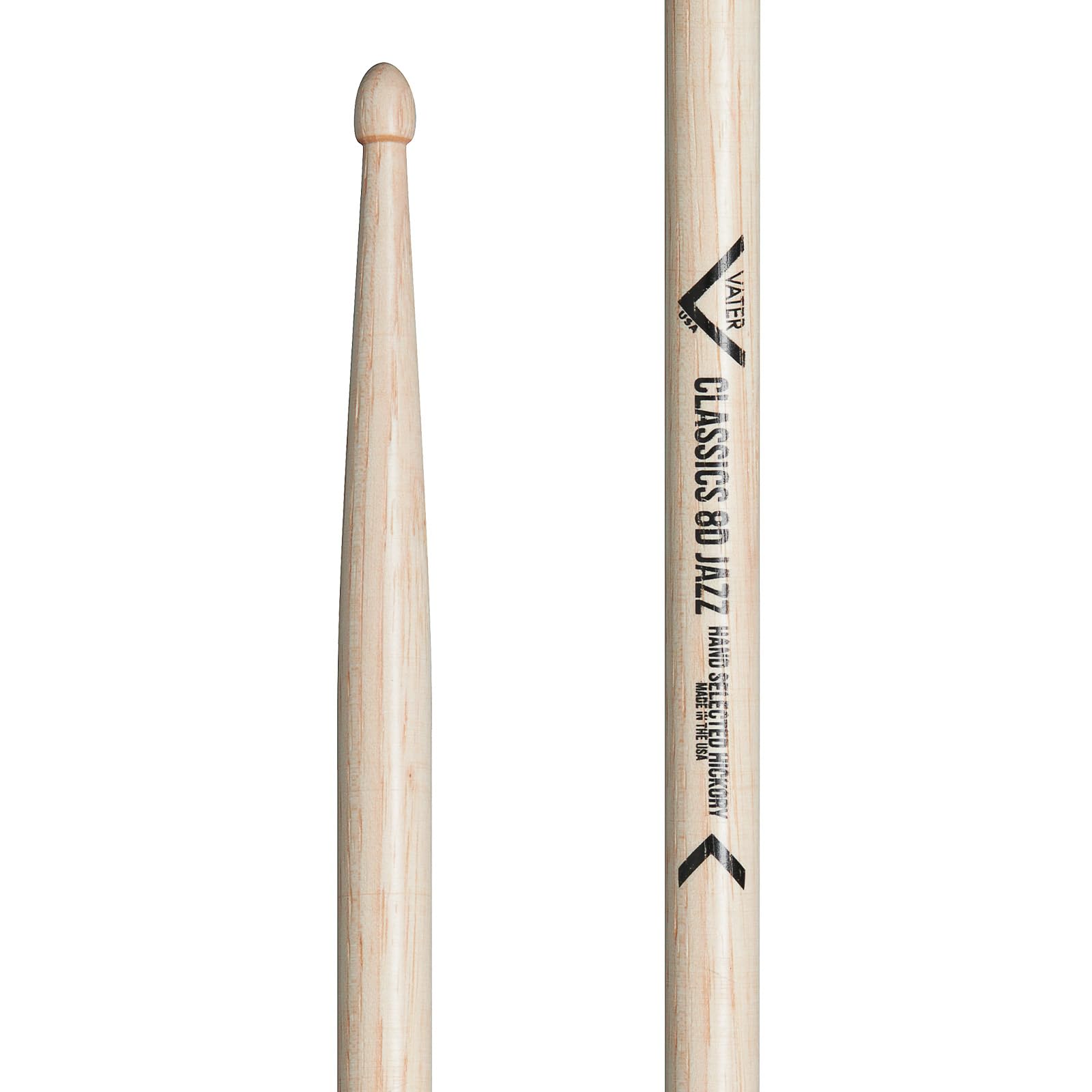 Vater Classics 8D Jazz Wood Tip drumsticks