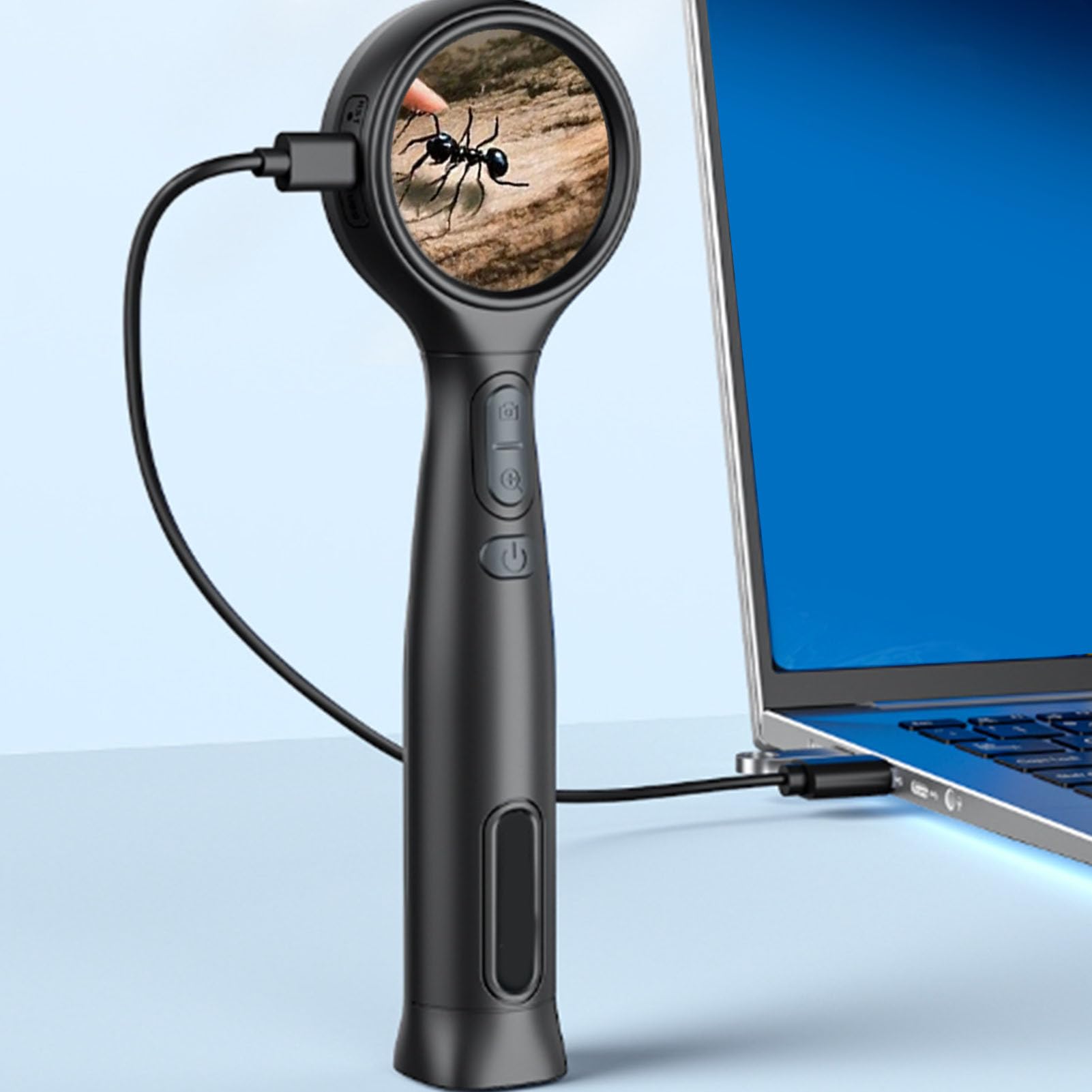 Keenso Kids Digital Microscope 500X High Resolution Handheld Explorer for