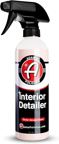 Adam's Interior Detailer 16 fl. oz (Sweet Almond) - Limpiador total de interiores de automóvil, protector y aderezo  Limpiador multiusos y