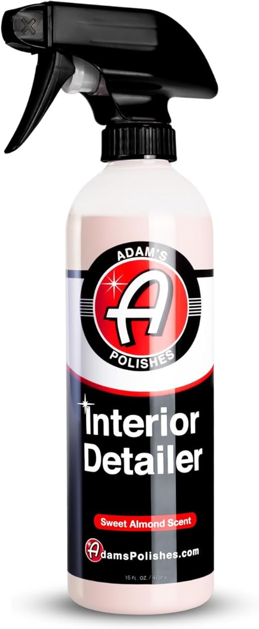 Adam's Polishes Interior Detailer 16 fl. oz (Sweet Almond) - Total Car Interior Cleaner, Protectant & Dressing | All Purpose Cleaner & Leather Conditioner | Vinyl, Dashboard, Screen, Seat Cleaner