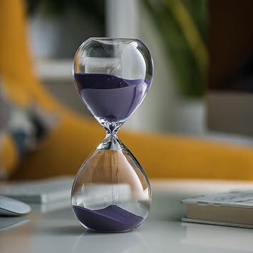 Hourglass Timer,Hourglass Timer for 30 Min Sandglass Timer 30 Minutes Sand Timer Time Management Assistant Decoration Festival Ornament for Kitchen Restaurant Living Room Home Christmas New Year
