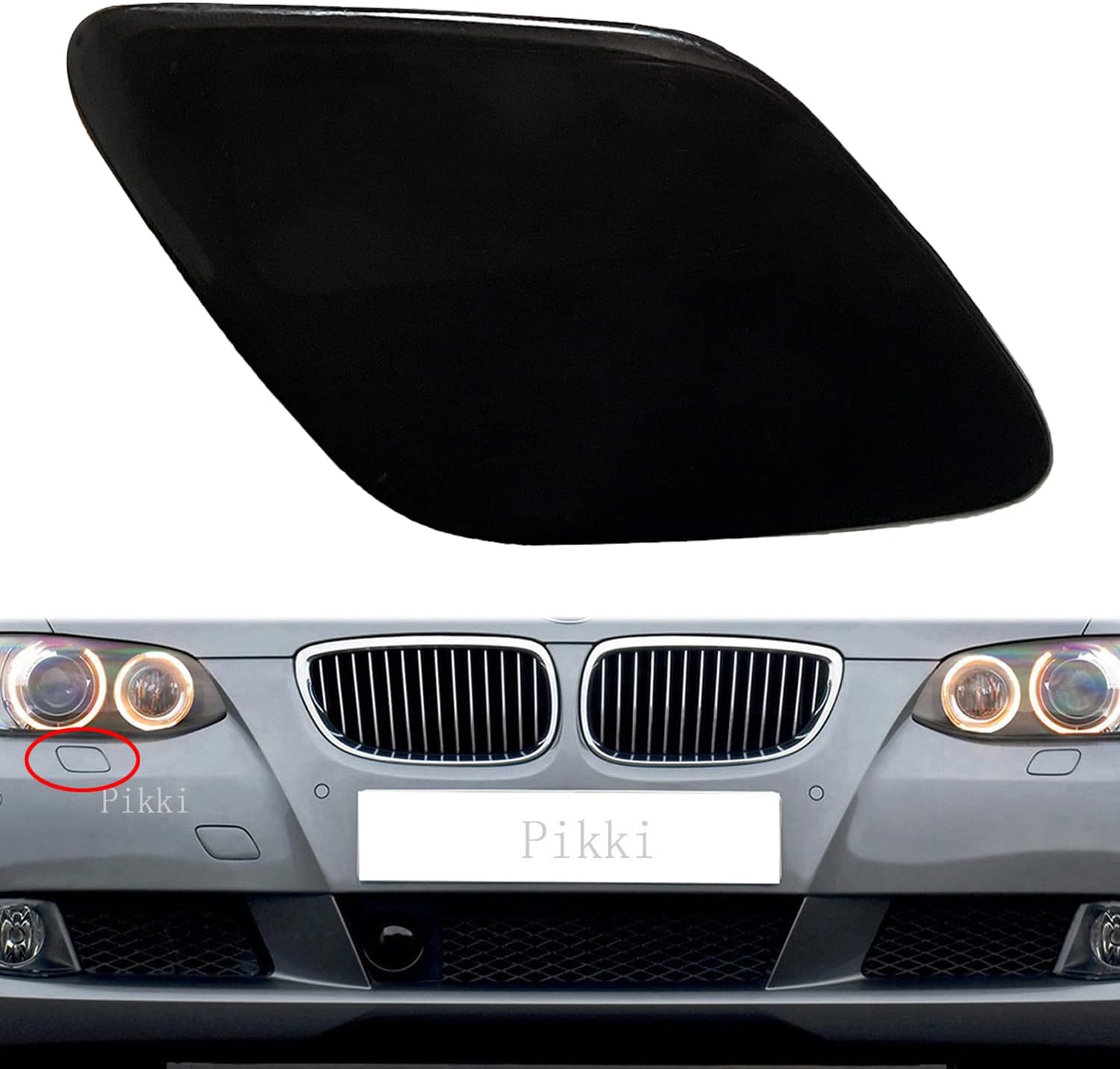 Headlight Washer Covers Bumper Covers for E92 E93 3-Series (Right Side)
