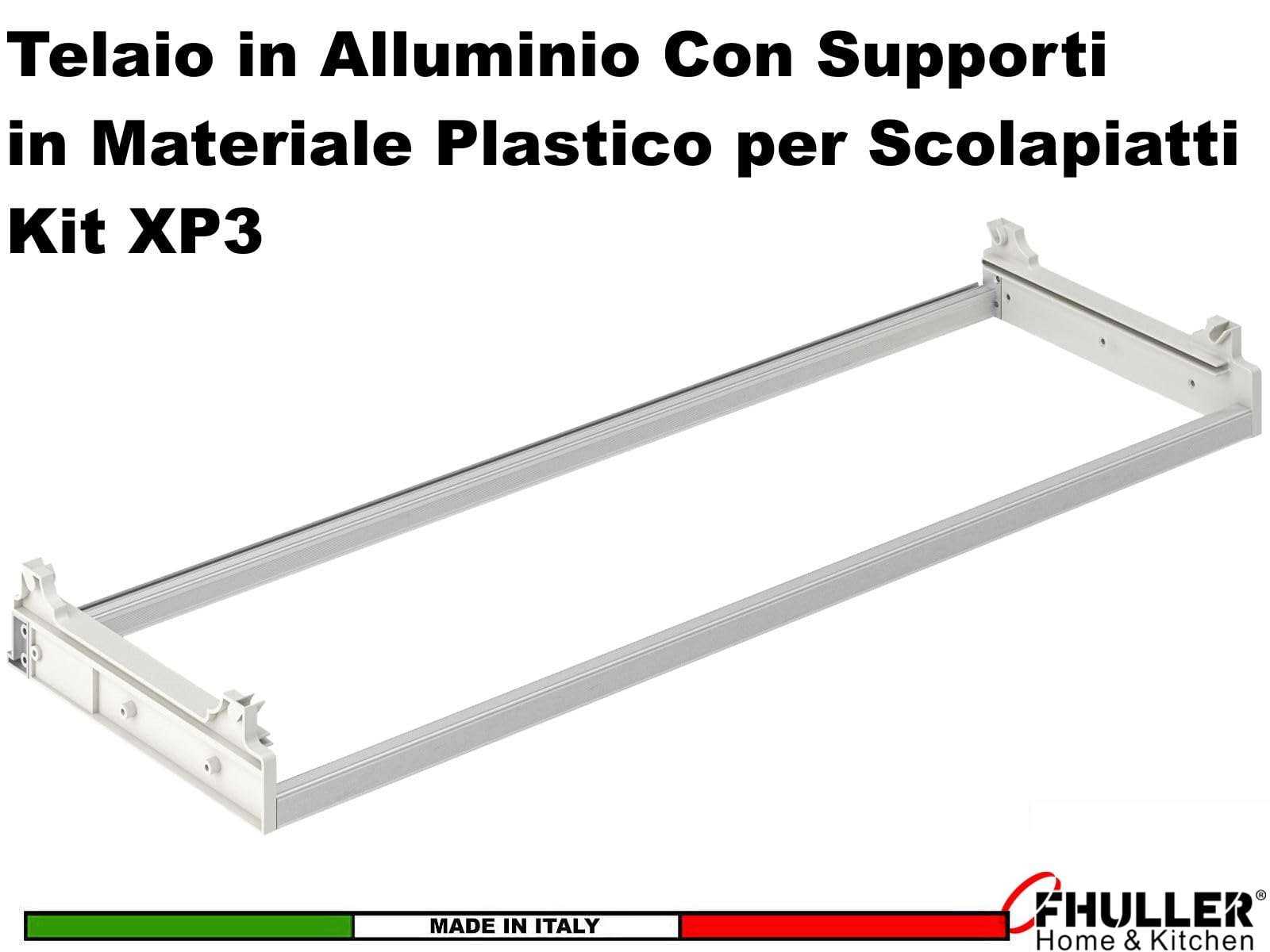 Scolapiatti Incasso Filo Acciaio Inox (NO Cromato o Verniciato Grigio) Per PENSILE 90 INTERNO 86,4 Misura Scolapiatti 85,6-701/90 XP3 Griglia Portapiatti+Bicchieri + 2Staffe+Vaschetta+Telaio