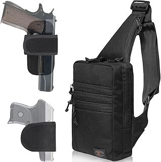 TECEUM Tactical Compact Sling Bag – CCW for Everyday – 10+ Styles – Shoulder Crossbody Bag for Concealed Carry of Handgun - TECEUM