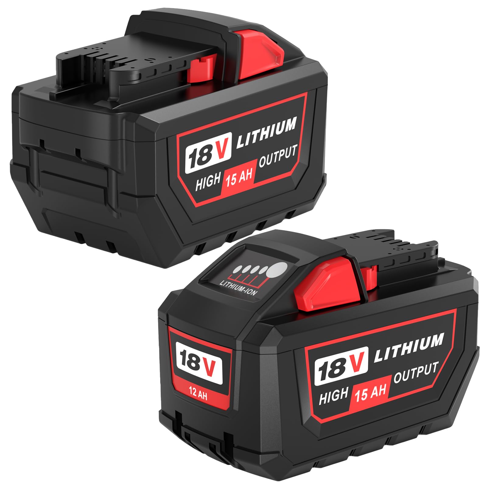 2PACK Replacement for Milwaukee 18V Battery 18Volt 15000mAh Battery | Compatible with Mil…