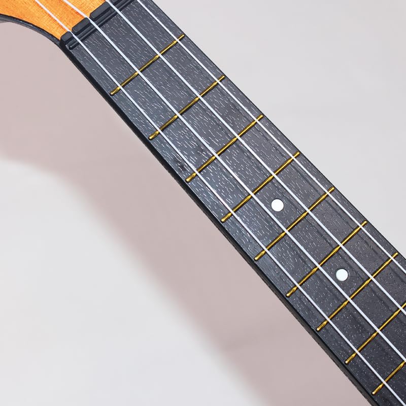 Image of Amazon Basics Concert Size Ukulele Kit, Nylon Strings for warm, mellow and bright tones | Basswood Body | ABS back | Matte Finish, with Bag, Picks, Strap - Natural Brown