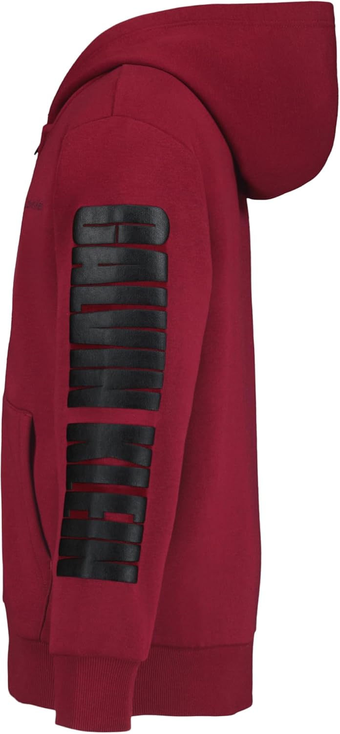 Calvin Klein boys Long Sleeve Full Zip Fleece Hoodie - Image 2