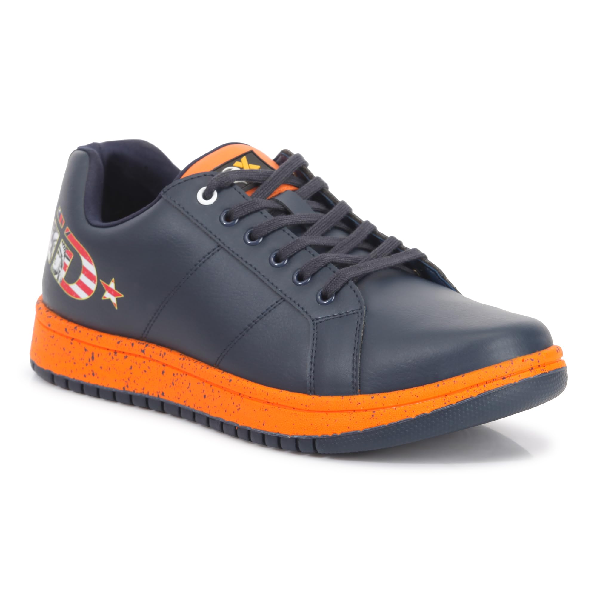 ID Mens Navy Graphic Print Lace-Up Sneakers (B0CG1YVKCY) Amazon Price History, Amazon Price Tracker