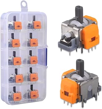 10 Pack High Precision Hole Electromagnetic Joystick - Multi-Platform Compatible, Adjustable, Compatible with PS5/PS4/X-BOX/Switch Pro