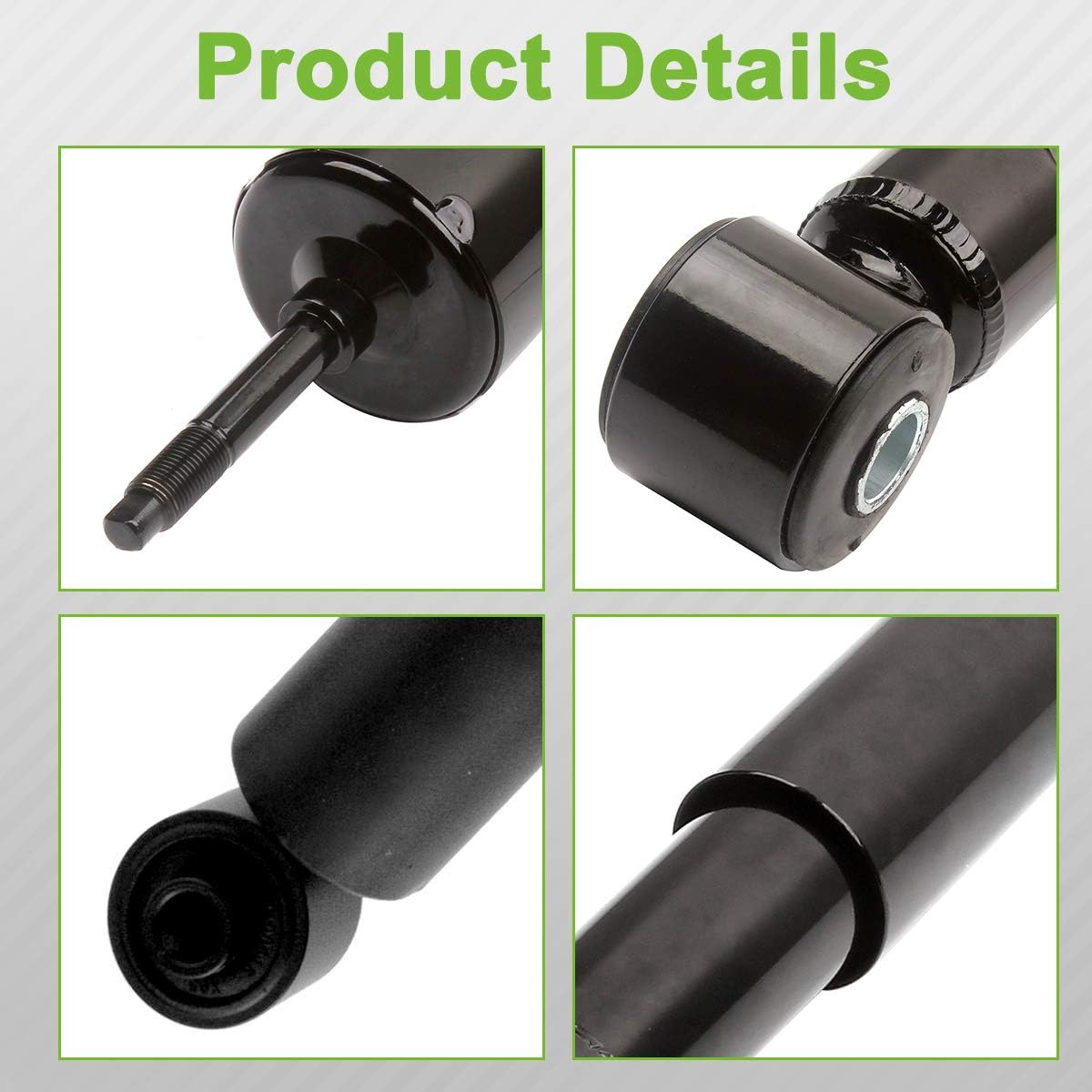 SCITOO 4Pcs Front Rear Shock Absorbers Shocks Struts for 1994-2001 for Dodge for Ram 1500,1994-2002 for Dodge for Ram 2500,1994-2002 for Dodge for Ram 3500 344372 344365