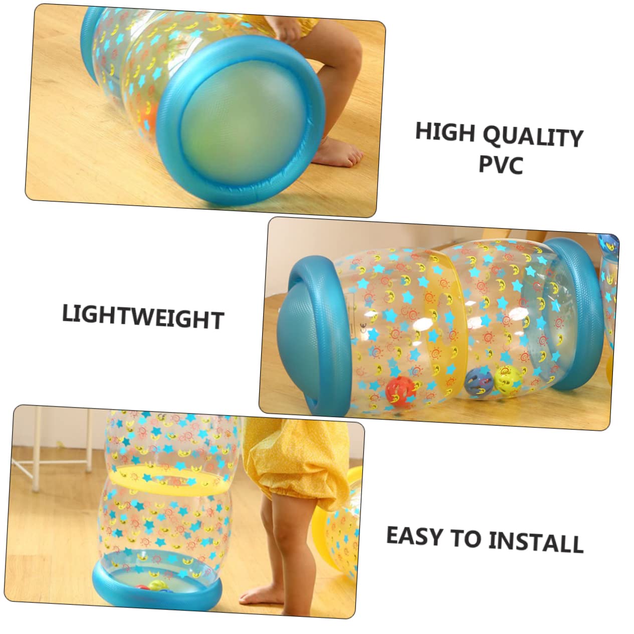 UPKOCH Crawling Training Tube for Baby Plastic Hearing Touch Exercise Toy Hand-Foot Safe PVC No Fire Hazard