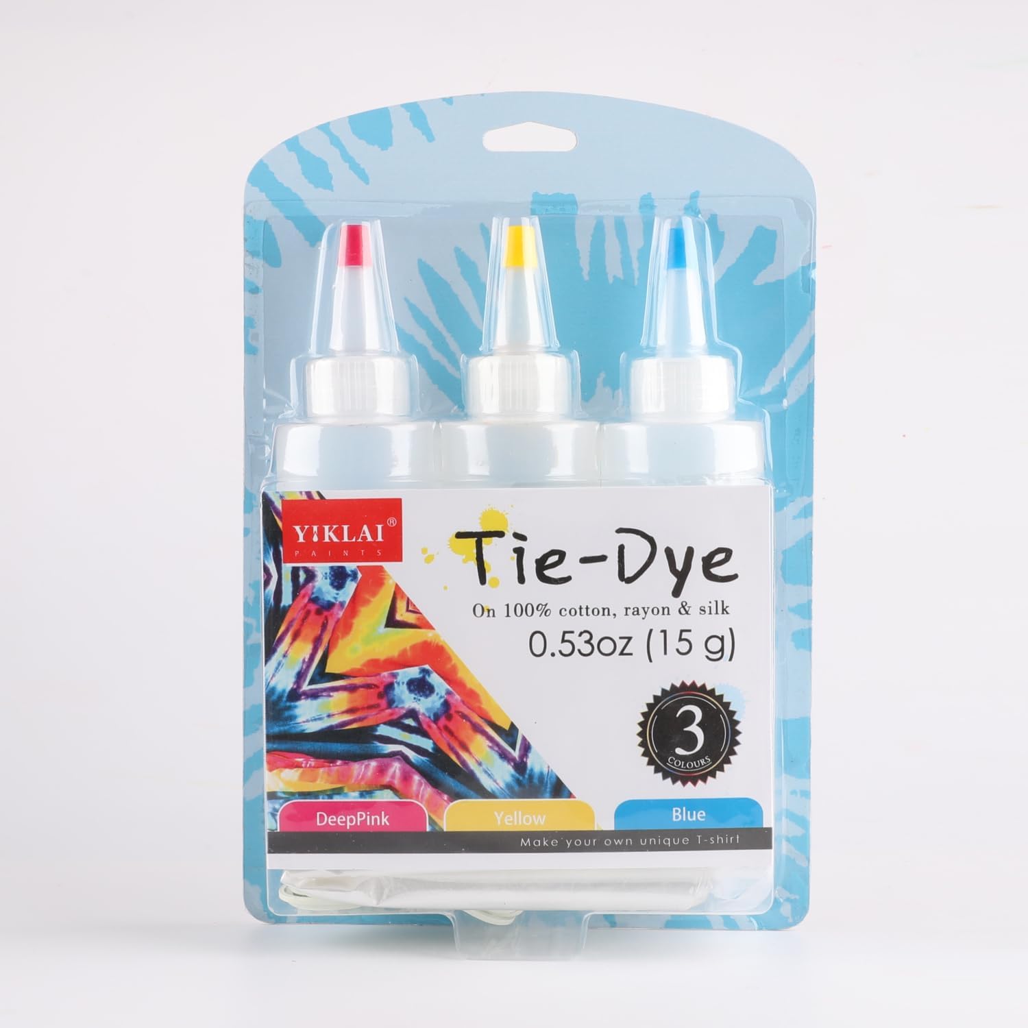 Artnery DIY Tie Dye Kit Fabric Dye Set Fabric Paint 15g/Bottle with Rubber Bands- Gloves Self-Sealing Bag- Apron- Art & Craft Kit for Kids & Adults (3)-image-18