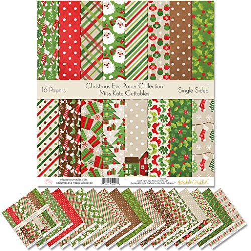 Pattern Paper Pack - Christmas Eve - Scrapbook Premium Specialty Paper Single-Sided 12