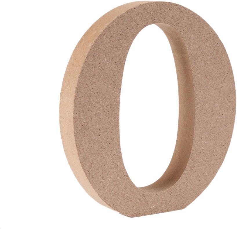 Freestanding Wooden Letters, Alphabet Decorative Wood Letters Hanging Wall 26 Letters DIY Words Sign for Children Baby Name Girls Bedroom Wedding Birthday Party Home Décor (O)