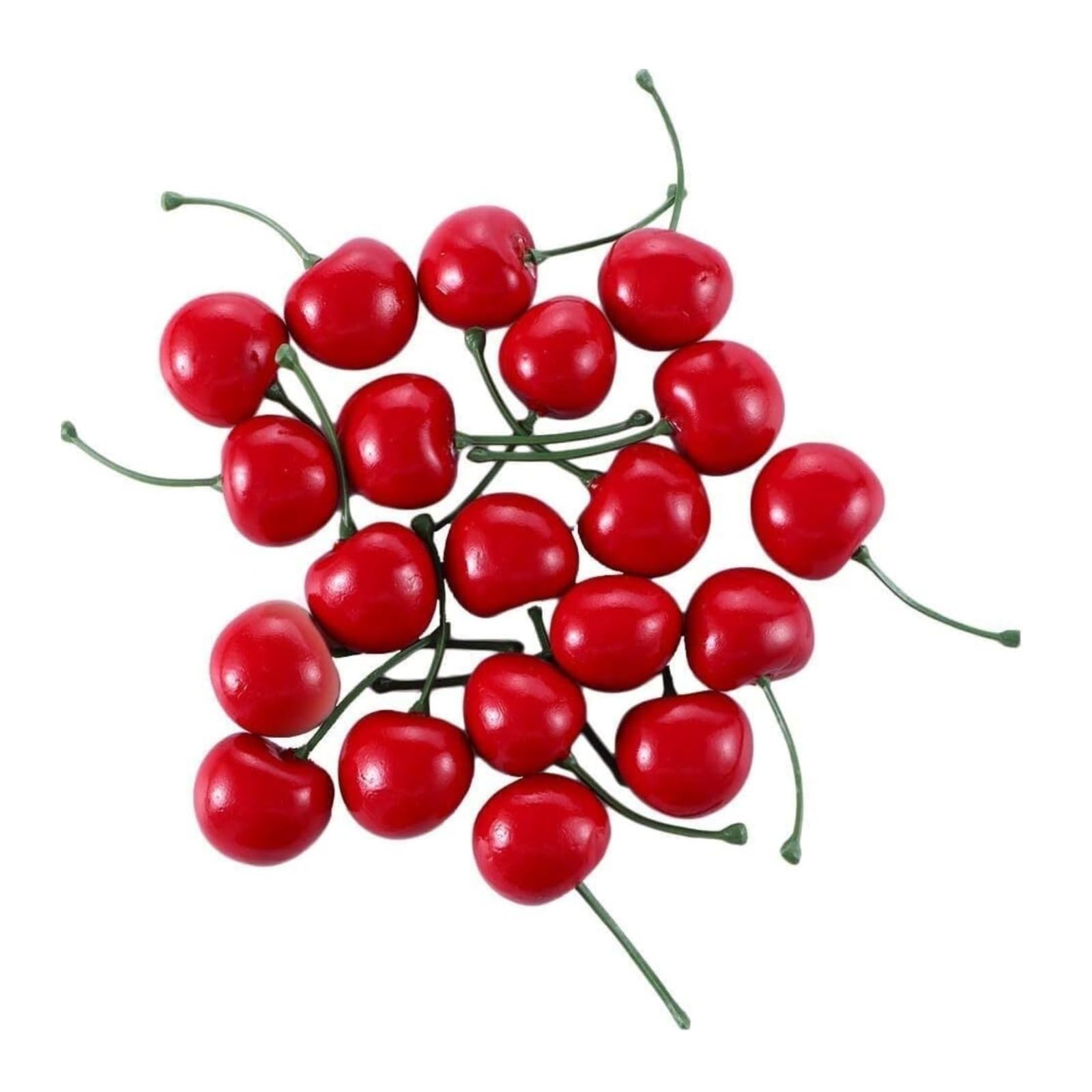 CVdrtyED Reusable Artificial Fruit Display 20pcs Red Artificial Cherries, Cherry Models, Fruit, Decoration Kitchen Ornaments