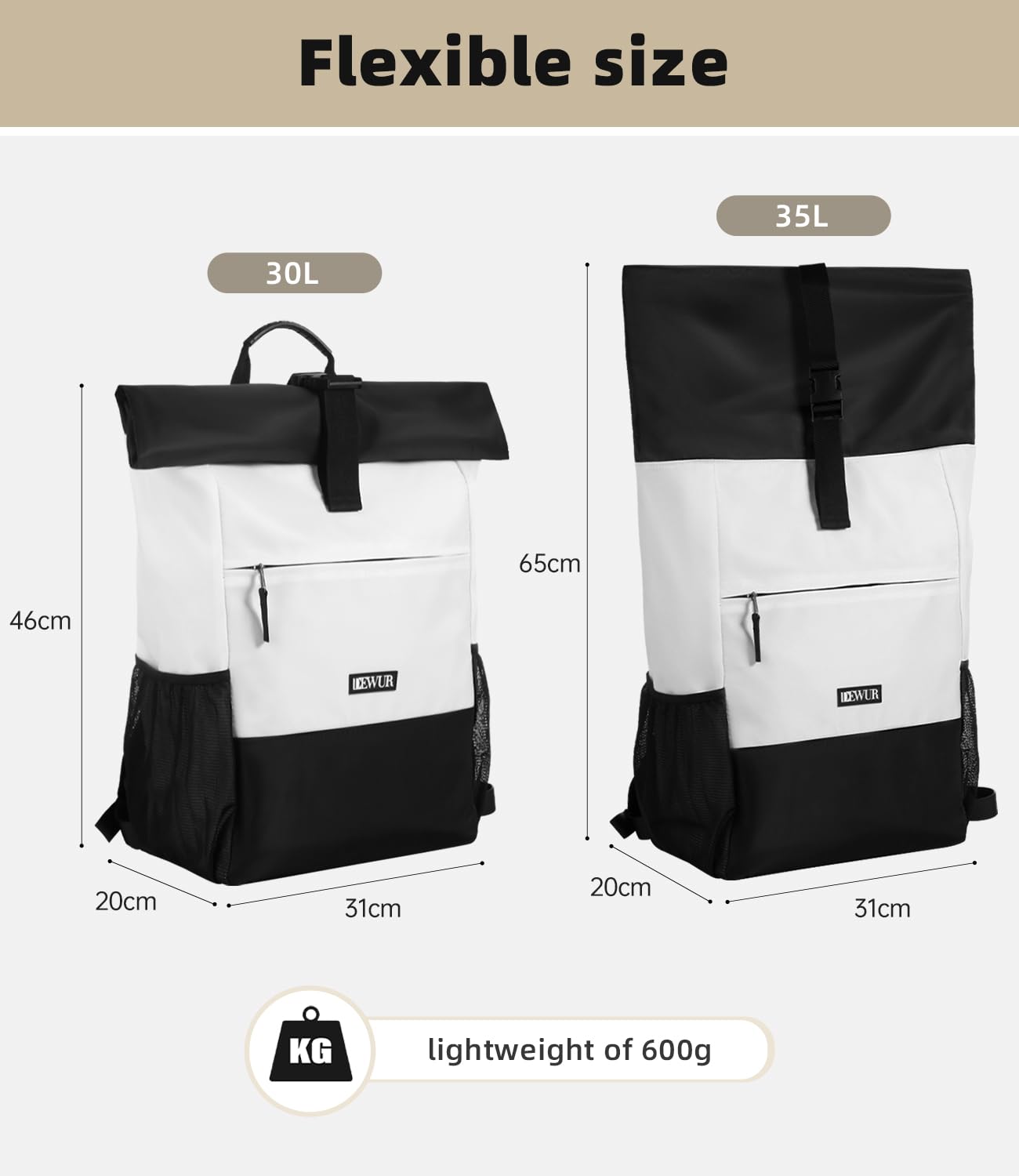 DEWUR Zaino termico 35 l picnic campeggio escursioni