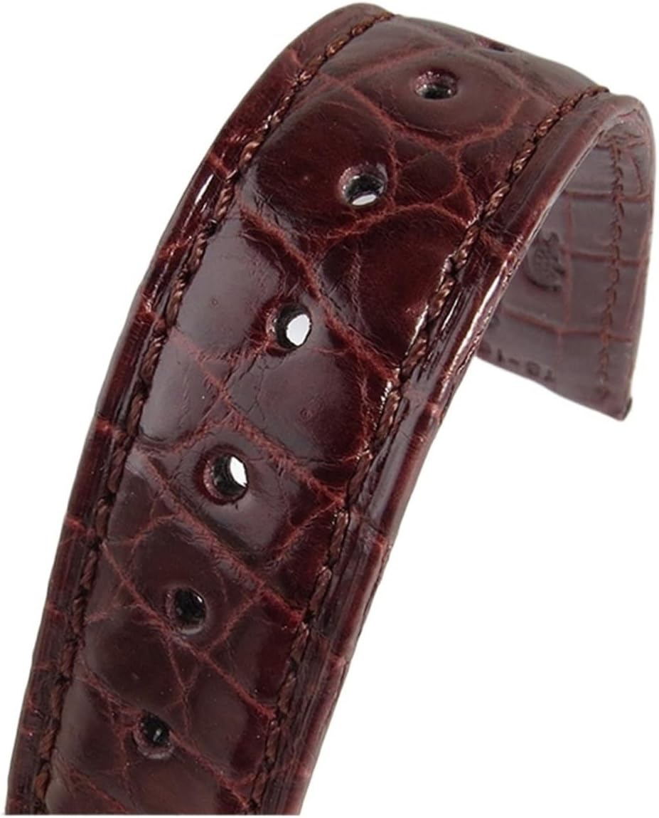 Cong Yi 両面ワニ革時計バンド 18 ミリメートル 19 20 21 22 23 24 ミリメートル高級アリゲーター時計ストラ