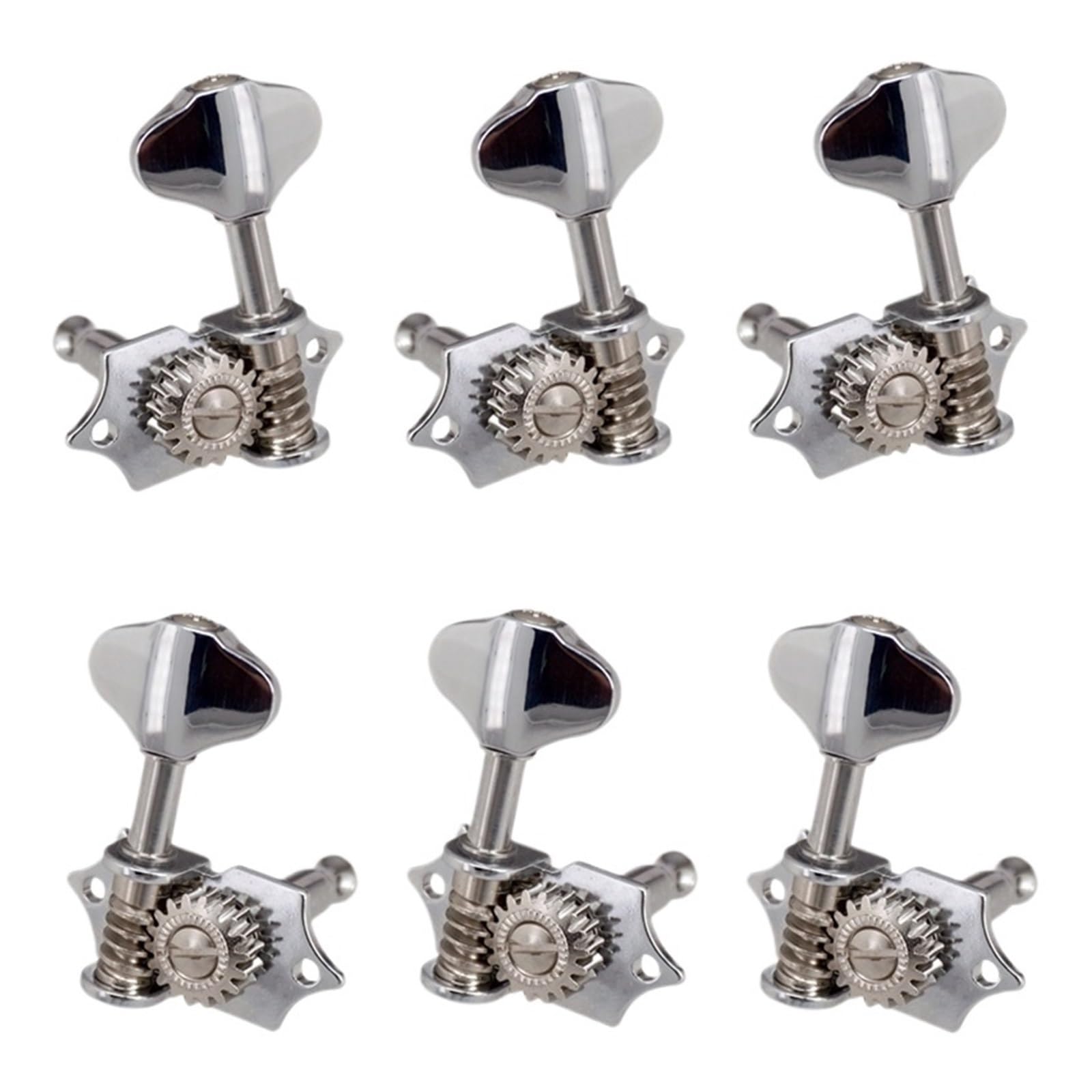 6PCS 3L3R 1:18 Gitarre String Tuning Pegs Tuner Mechaniken Knöpfe Tasten for Akustische oder Elektrische