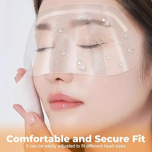 Miniatura 6 de 50 protectores faciales desechables transparentes para la cara, para peluquería, corte de pelo, protección de ojos para peluquería, extensiones