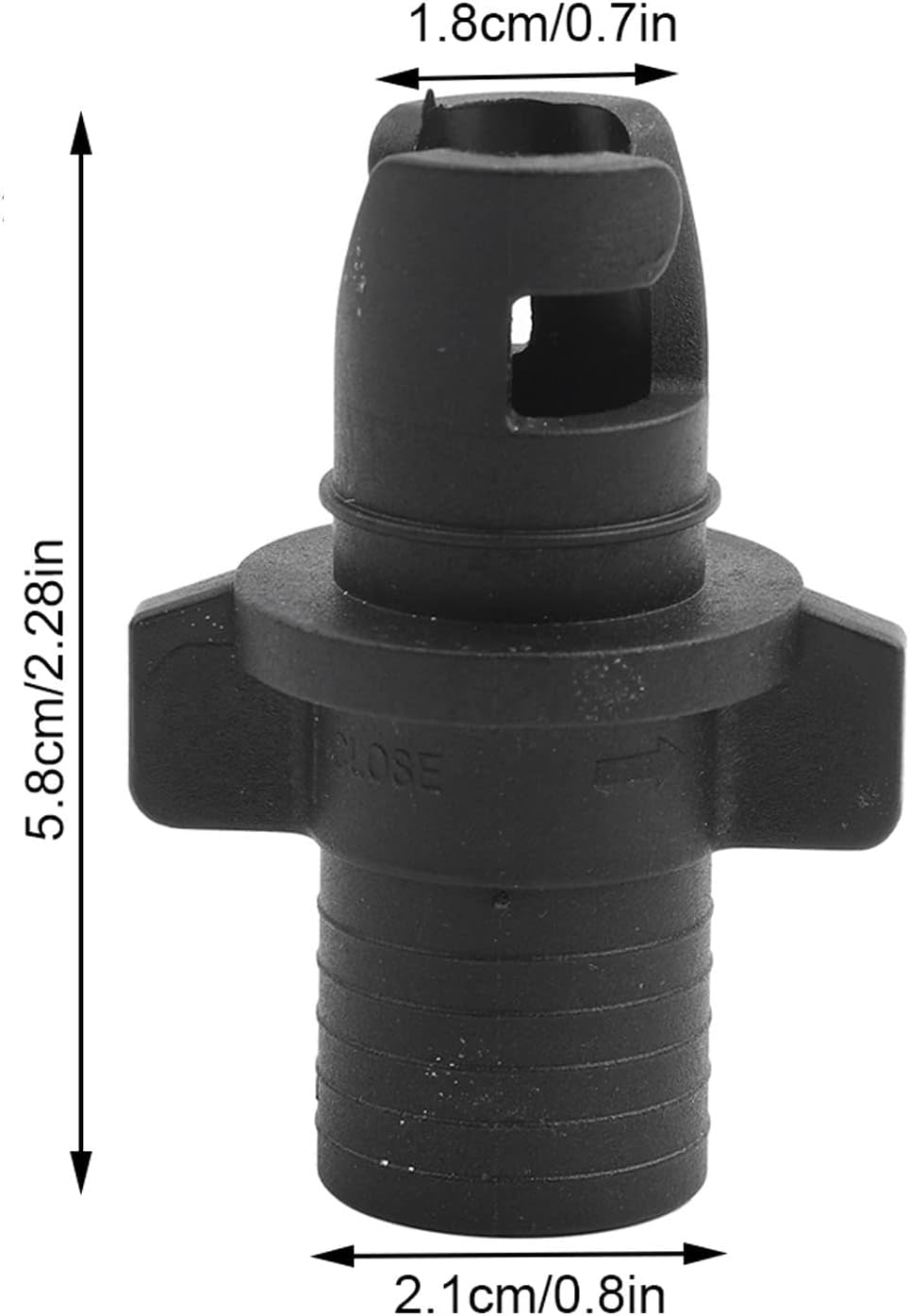Alomejor Universal Pump Adapter, Portable Multi-use Bike Tire Inflator for S-Type T-Type valves for Campers Cyclists Travelers Hikers Outdoor Adventures