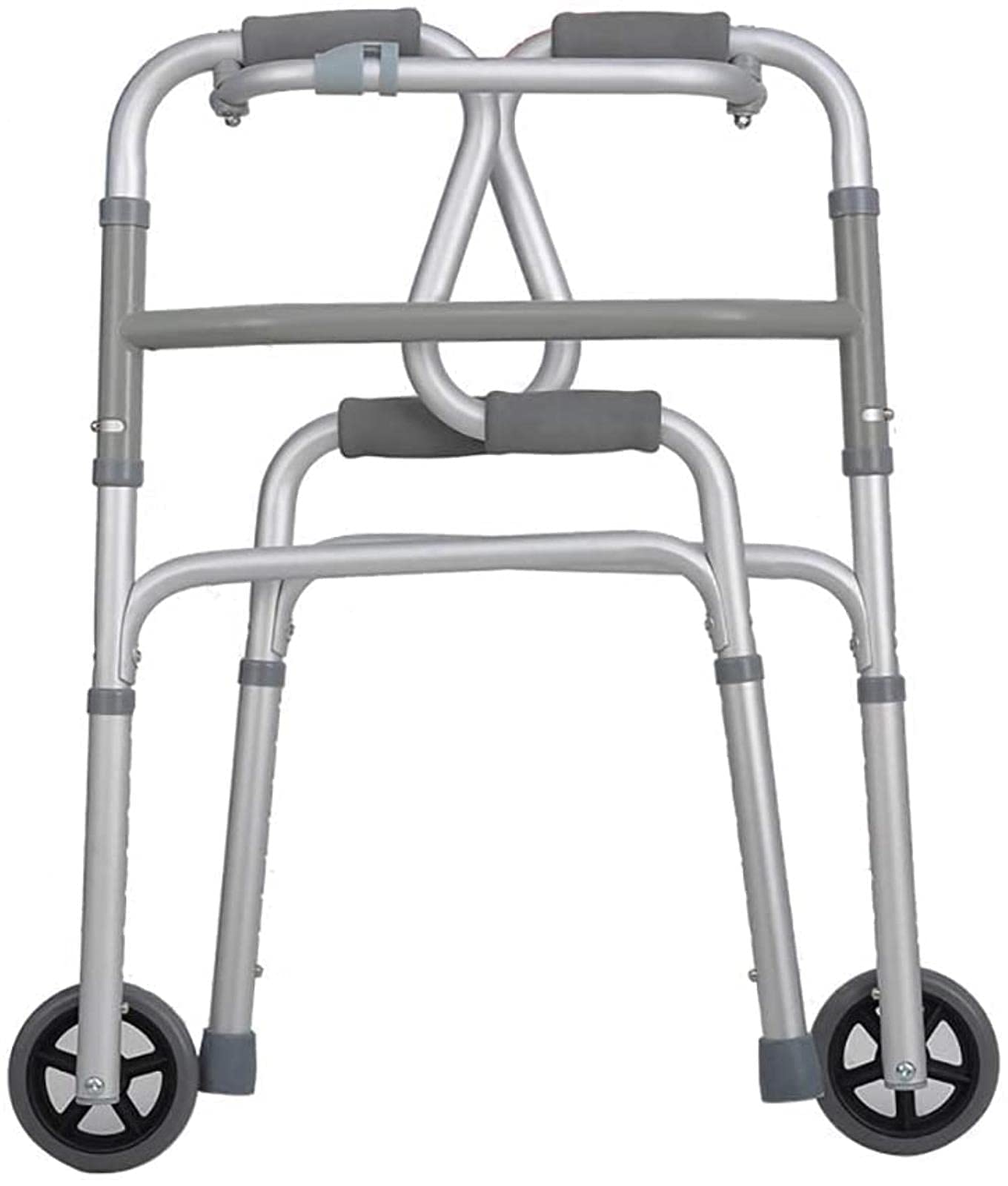 Andador con Andador para Caminar Ancianos discapacitados Andador de pie Rehabilitación Cuatro pies Bastón Antideslizante Antideslizante con Hosp Anhelan para