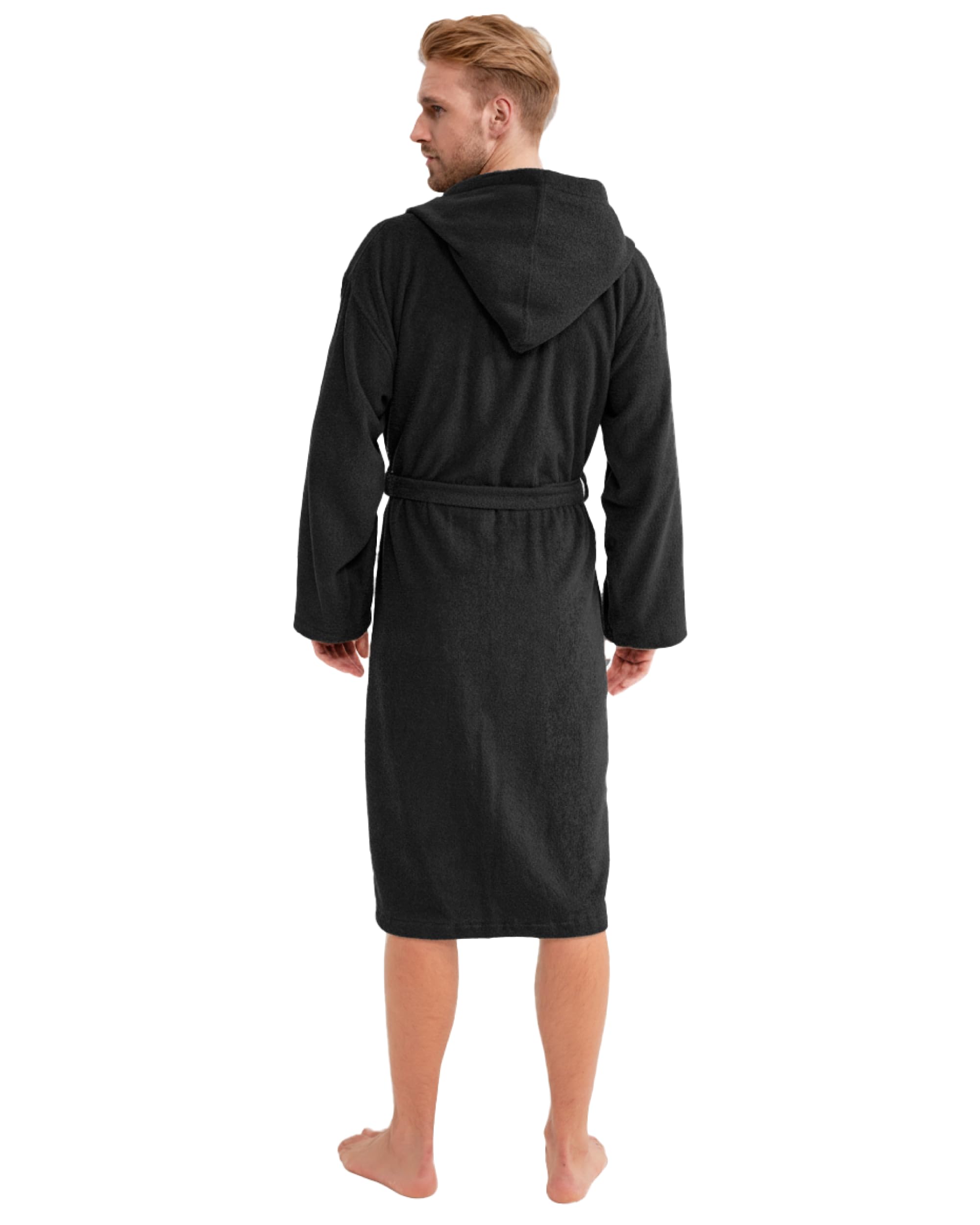 Twinzen - Bademantel Herren 100% Baumwolle Oeko-Tex