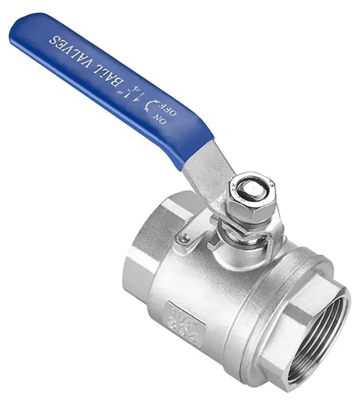 Vanne de contrôle polyvalente eau et huile 1 pièce 0.25 pouce en inox anti-fuite à filetage robuste