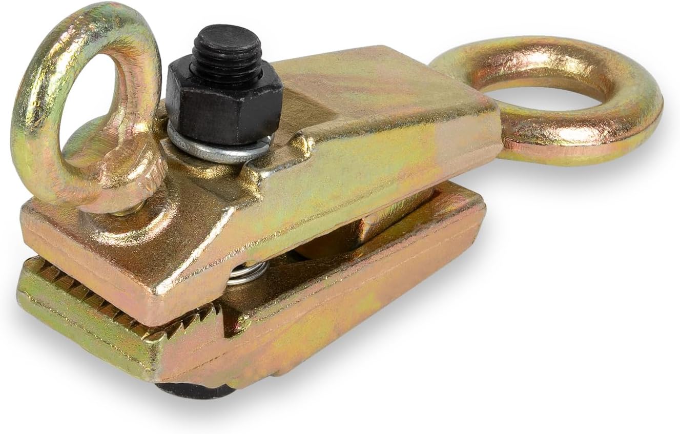 5 Ton 2 Way Auto Body Clamp Frame Pulling Clamp with Self Tightening Grips for Top & Straight Repair Tool Kit