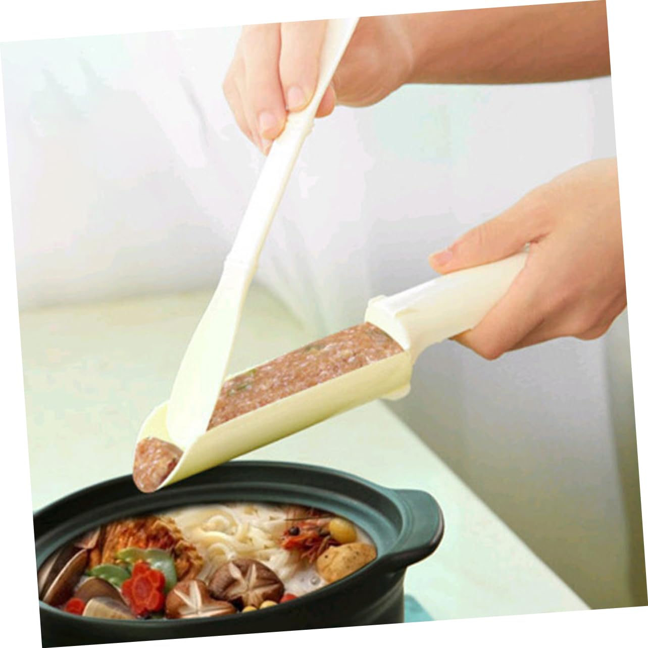 PRETYZOOM Meatball Prawn Patties Maker 4 Pieces Meatball Shaping Tool Set Spade for Diy Kitchen Accessories