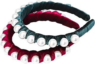 شريط راس مزخرف - مبطن ولامع باحجار الراين لراحة انيقة، مثالي للارتداء اليومي والمناسبات الخاصة، يضيف بريقًا ويحافظ على الشعر أنيقًا وممزقًا (متعدد، 2)