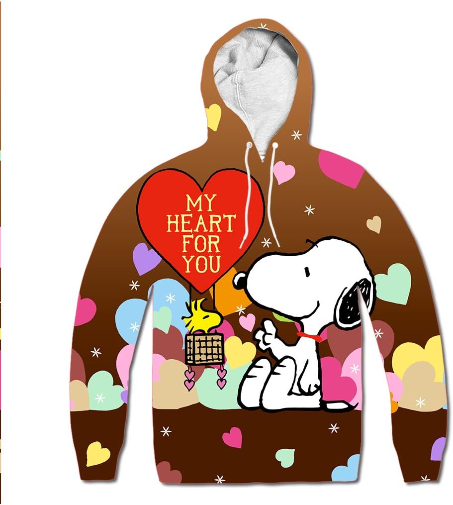 Custom Men's Snoopy Hoodie Clothing, Shoes & Jewelry