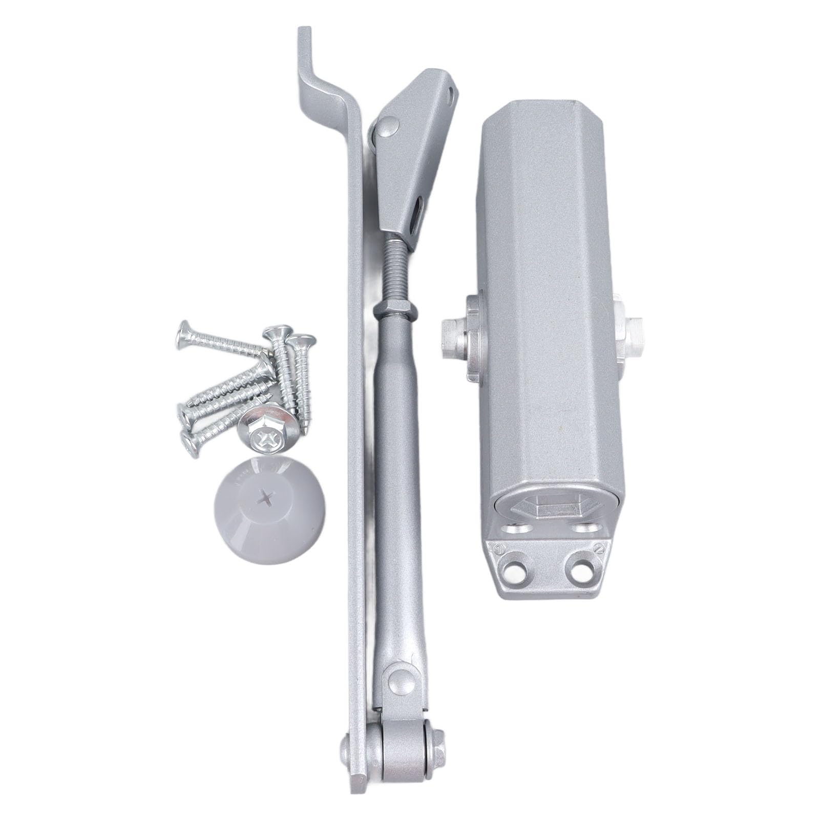 FTVOGUE Ferme-porte Automatique, Construction en Acier Inoxydable, Charge Réglable de 55 à 99 Lb, Idéal pour les Portes Lourdes