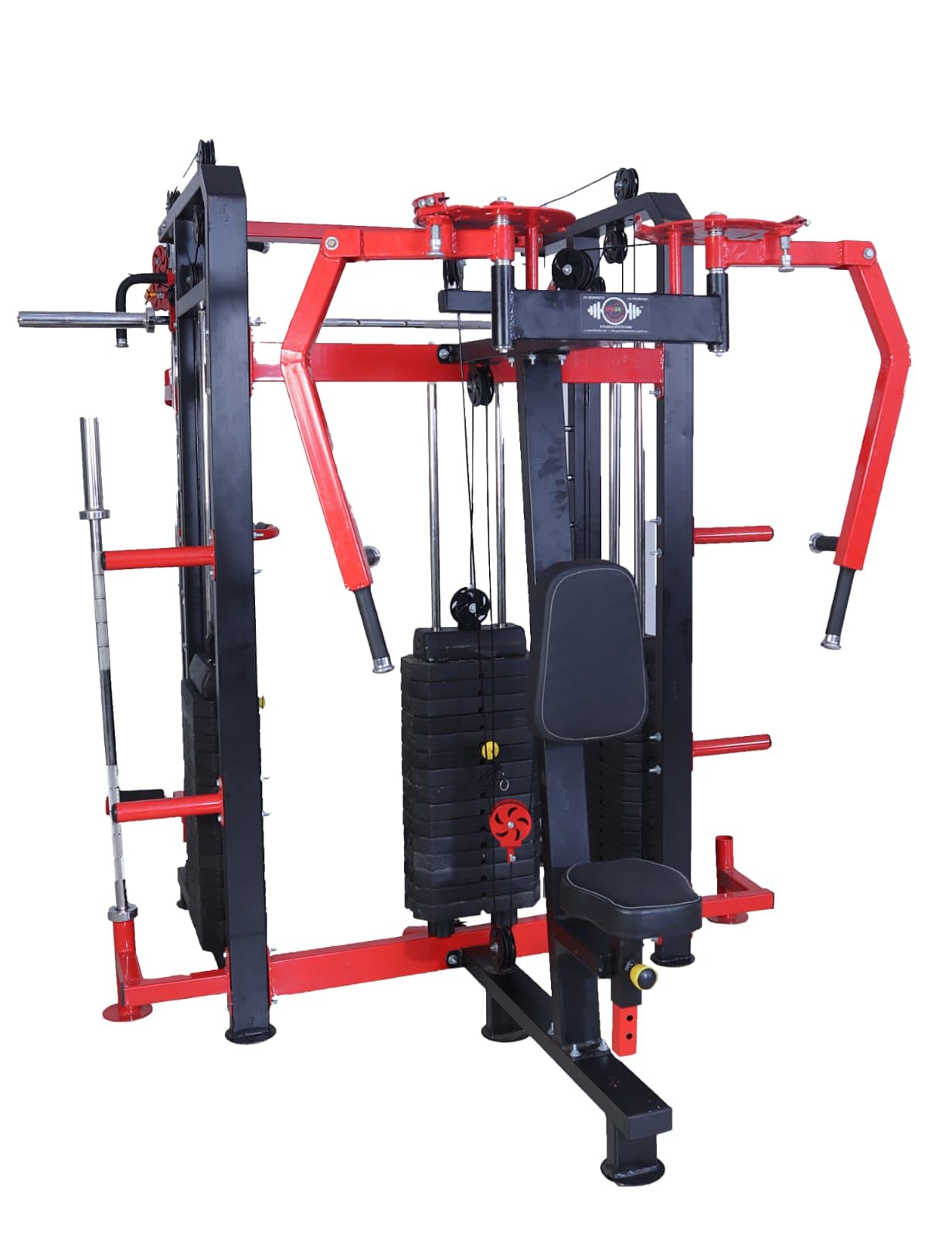 GYM24 EQUIPMENTS Iron Weight Stack Multi Home Gym Gfts-701 - Functional Trainer With Smith Machine And Pec Fly Rear Delt (Red Black, Pvc Stack) (B0CKQX9SHP) Amazon Price History, Amazon Price Tracker
