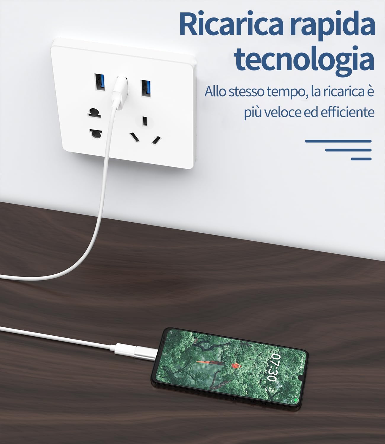 Adattatore USB C Micro USB (3 confezioni) cavo tipo C femmina a micro USB maschio compatibile Samsung S7 ricarica dati