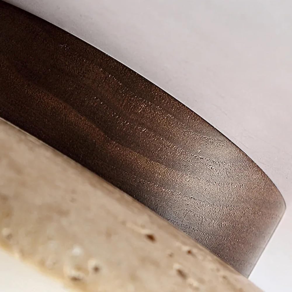 Nowoczesna Prosta Dekoracja Domu Nordic Nowa świeża Lampa Sufitowa Disk Japońska Wabi Sabi Kremowa Lampa Sufitowa Z Kamienia Naturalnego Oświetlenie Sufitowe Do Dekoracji Wnętrz Na Korytarz
